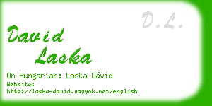 david laska business card